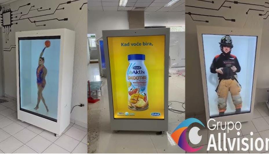 Aluguel de Painel de Led flexível -aluguel de Totem interativo Touch screen-Aluguel de Holobox e holograma 3d em Guará