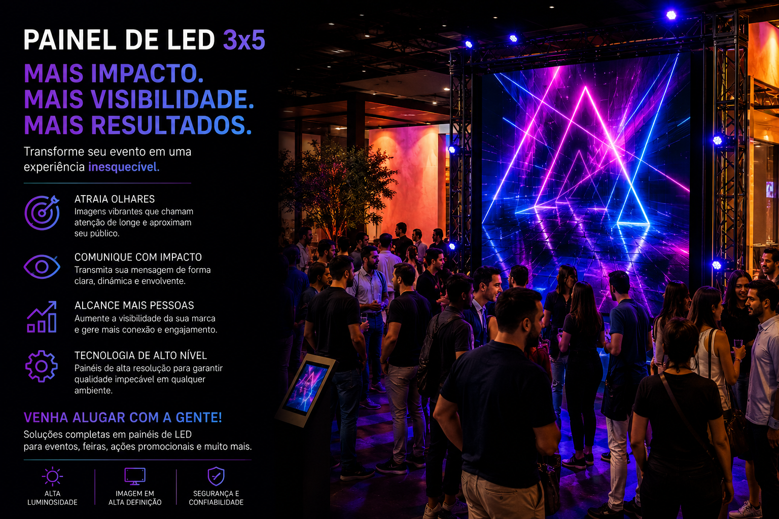 Aluguel de Totem Interativo, Projetores e Painéis de LED para a Bett Brasil 2026